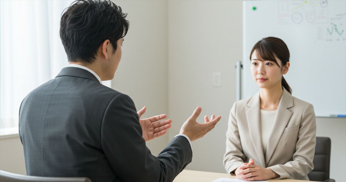 面接で応募者に伝えるべきこと・確認すべきこと｜ミスマッチを防ぐ情報共有の工夫 アイキャッチ画像