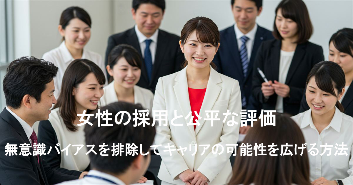 女性リーダーが公平な評価を受けて満足している様子の画像