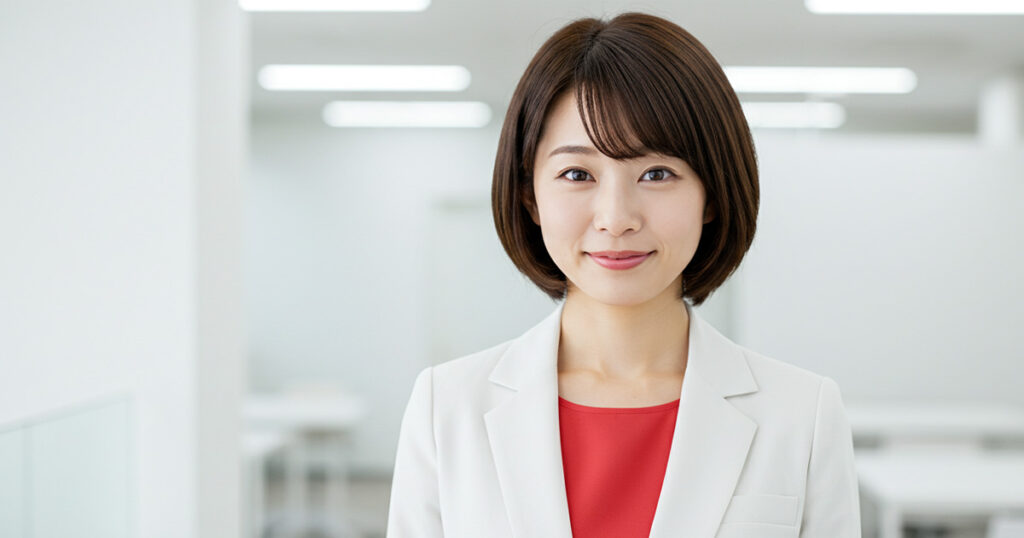 EOSの石に集中し、成長を実感している女性リーダー